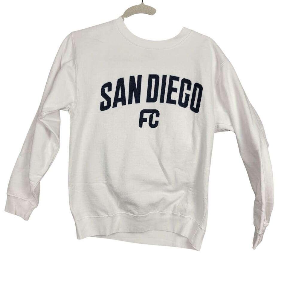 Peace Collective San Diego FC MLS Crewneck Sweatshirt White Small Preowned
